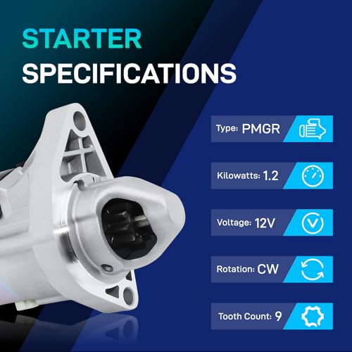 Image of 17958N New Starter Fit for 2006-2011 Honda Civic L4 1.8L, 06 07 08 09 10 11 Starter Motor Replace 31200-RNA-A51 31200RNAA51 SM71001 SM710-01 410-54130 41054130 17958