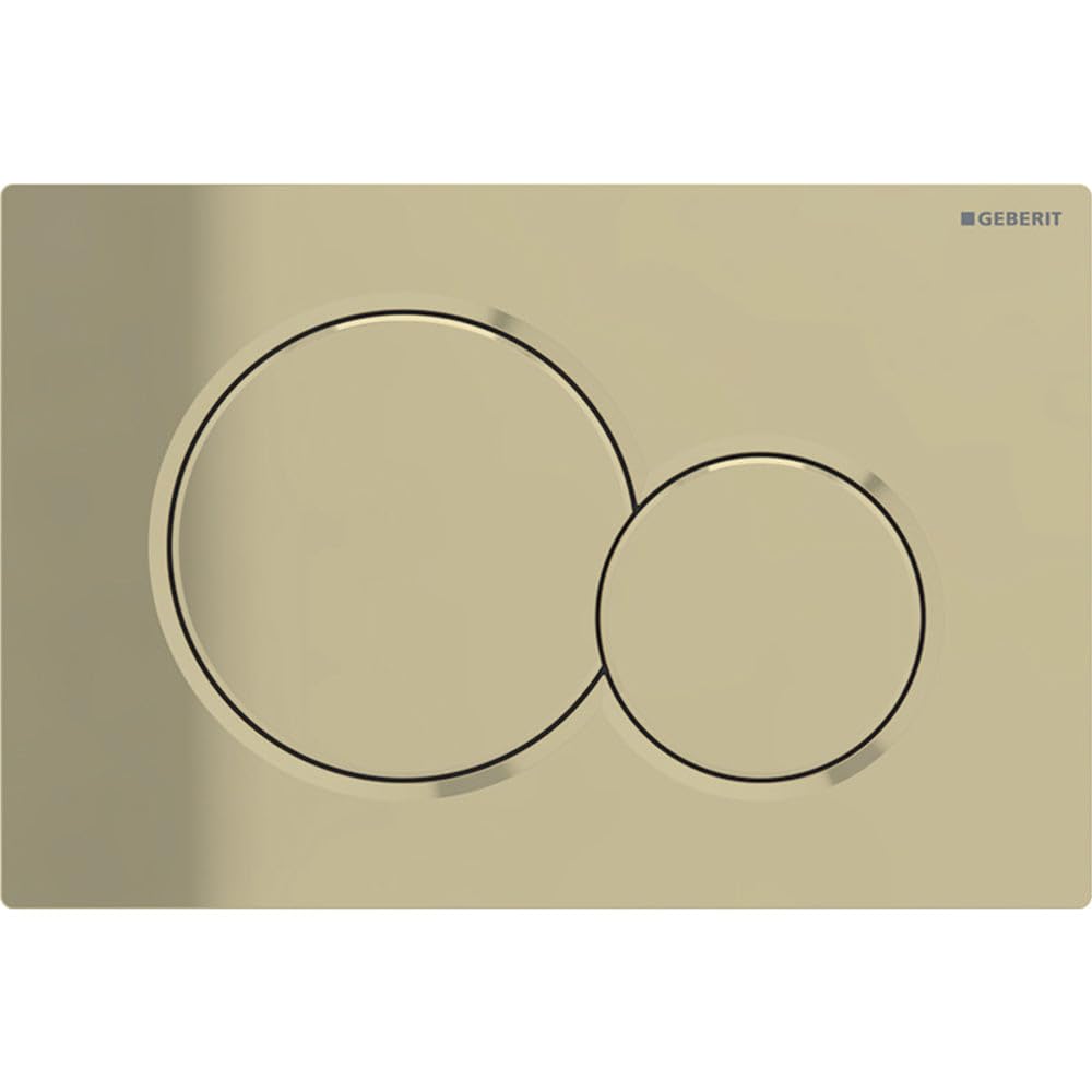 Geberit 115.770.dt.5 Sigma01 Dual Flush Fine Brass Flush Plate Sigma 01 Up320 from B&Q