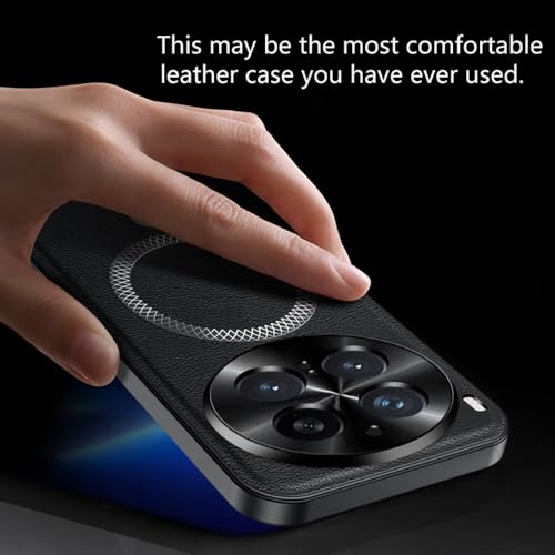 Image of for vivo X300 Pro 5G Magnetic Case PU TPU PC Phone Back Cover with Metal Lens Frame - Brown