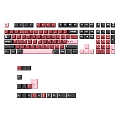 Touches ergonomiques 126 pièces pour clavier mécanique pour le bureau et le gaming