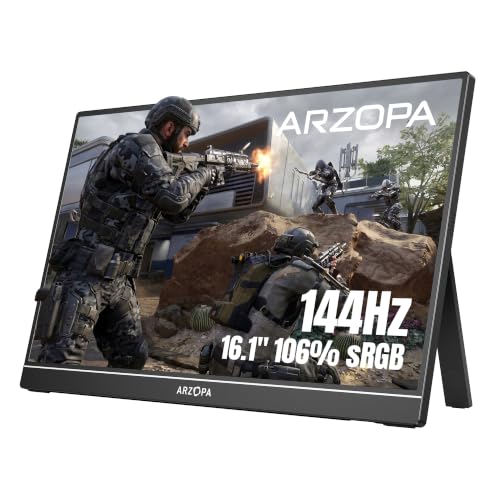 Arzopa Z1FC 16.1 inch 144Hz Gaming Monitor