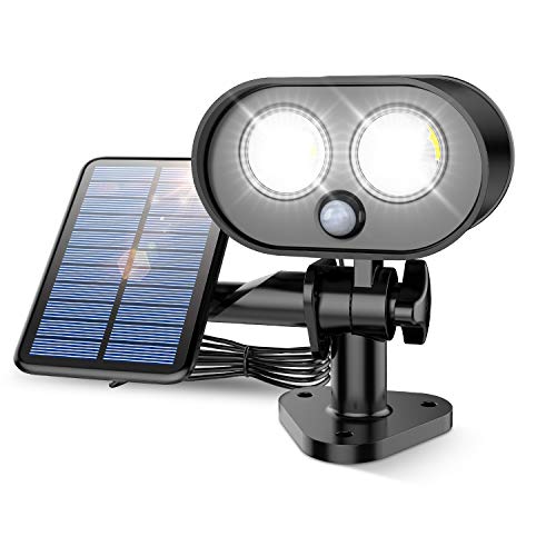 VOSONX Solar Lights - LED Motion Sensor Security Lights, 6500 K Bright Solar