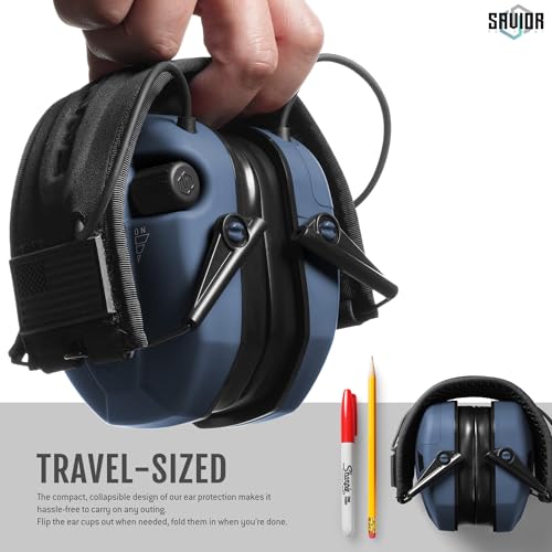 Image of Savior Equipment Apollo Electronic Earmuffs For Shooting w /Gel Ear Pads, 24dB NRR, Noise Cancelling Ear Protection Headset