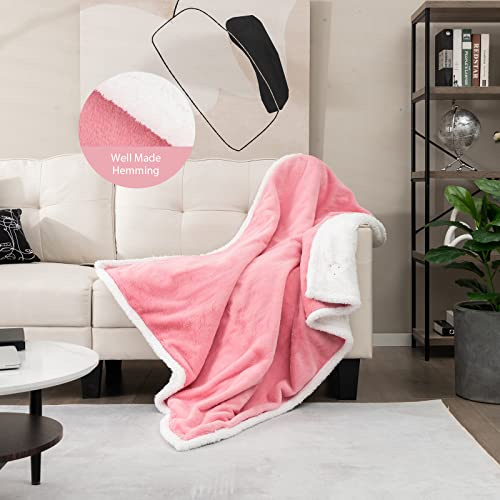 COSTWAY Electric Heated Throw Blanket, Reversible Sherpa Fleece Electric Over Blanket with 10 Heat Levels, 9-Hour Auto-off Timer & Overheat Protection, Machine Washable Heating Throw (Pink, 154x130cm) COSTWAY Electric Heated Throw Blanket, Reversible Sherpa Fleece Electric Over Blanket with 10 Heat Levels, 9-Hour Auto-off Timer & Overheat Protection, Machine Washable Heating Throw (Pink, 154x130cm)