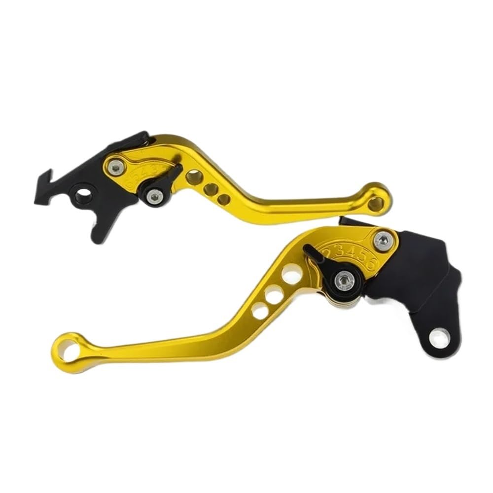 AGSBDCYU for HO&ND&A CBR 600RR 1000RR CBR600RR CBR1000RR FIREBLADE 2007-2019 Motorcycle Brakes Levers Handle(Black Grips)(Short Yellow)