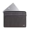 Acer Protective Laptop Sleeve | Up to 15.6 Notebook | Easy Access Outside Zipper Pocket for Adapters, Mouse or Dongle | Gray