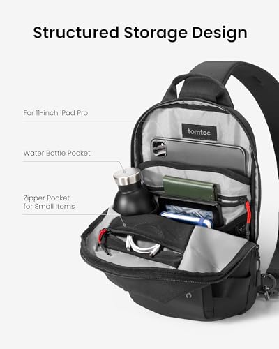 tomtoc 5L Compact Sling Backpack