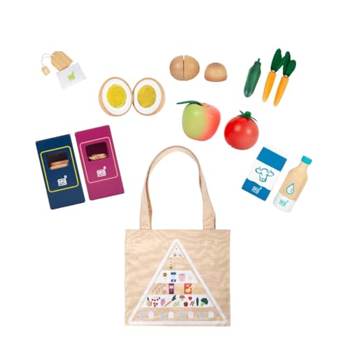 Small Foot Set Di Alimenti Vegetariani Fresh In Legno, Accessori Per Cucina Gioco, Gioco Di Ruolo Dai 3 Anni, 12284 - 4
