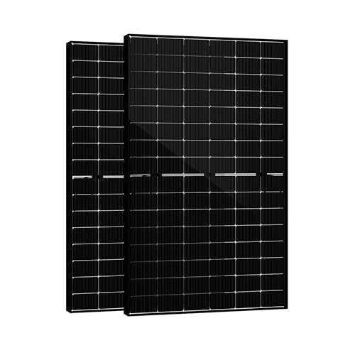SAKETE Solarpanel 900W Bifazial (+180W), Solarmodul Doppelglas Full Black, N-Typ Photovoltaik...
