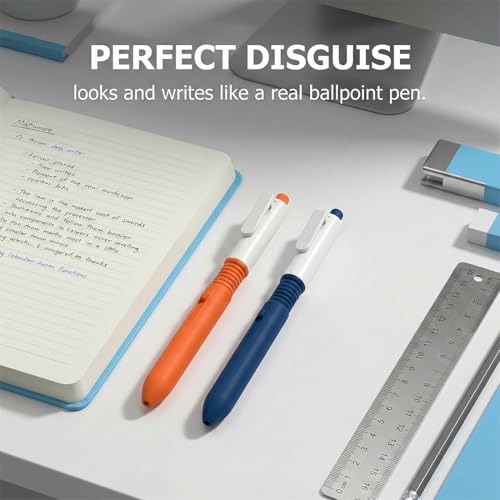 KAHZOR 2 Stück Kugelschreiber Wasserspritze, Spritzstifte, Beschreibbarer Wasser Spray Stift, Kugelschreiber Lustig, Streiche Squirt Stift, Für Schulbüro Streichtrick