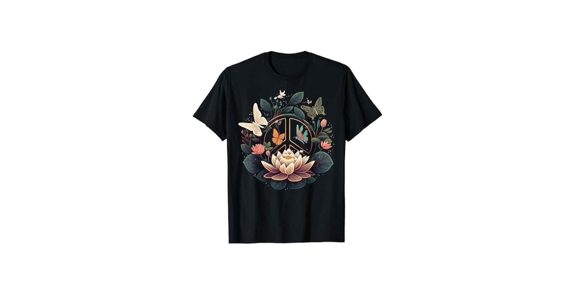 Amazon.com: Love and Peace Lotus Flower on Hippie Lotus