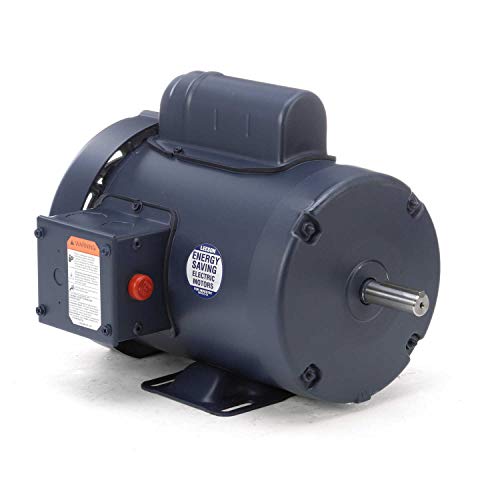 Warning label on Leeson Electric Motor