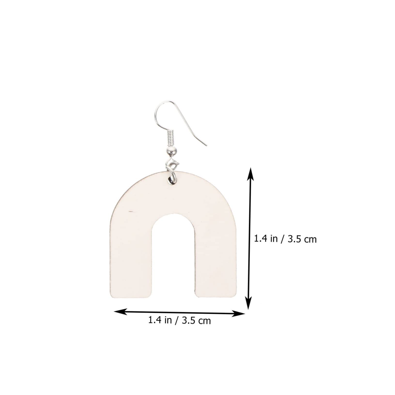 Angoily 3 Sätze Diy Sublimations Ohrringe Leere Ohrring Haken Doppelseitige Druckbare Ohrstecker für Basteln für Schmuckherstellung und Diy Projekte