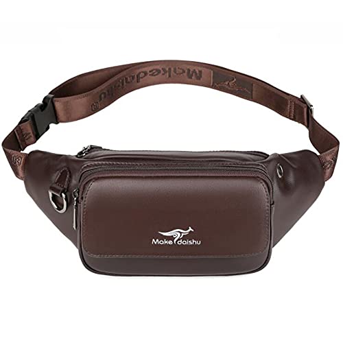 LederleiterEU Gürteltasche Leder Herren Bauchtasche Hüftetasche aus Echt Ledertasche Handytasche für Sport Freizeit Reisen Wandern Cover