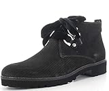 Schnürschuh MARIPE 27289-172558 Schnürboot mit markanter Gummisohle - Obermaterial Struktur-Velourleder Nero - Lederfutter - Made in Italy