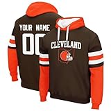 ANTKING Cleveland Hoodie Sweatshirt Custom Personalized Name and Number Gifts for Men