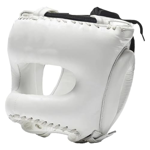 Full Face Kicks Boxing Helmets PU Leather Training Sparring Headgear Helmets Martial Art Headgear Protector Enduring