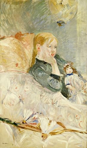 Posters impressions toile moderne Berthe Morisot tableau jeune fille décoration murale 60x90cm