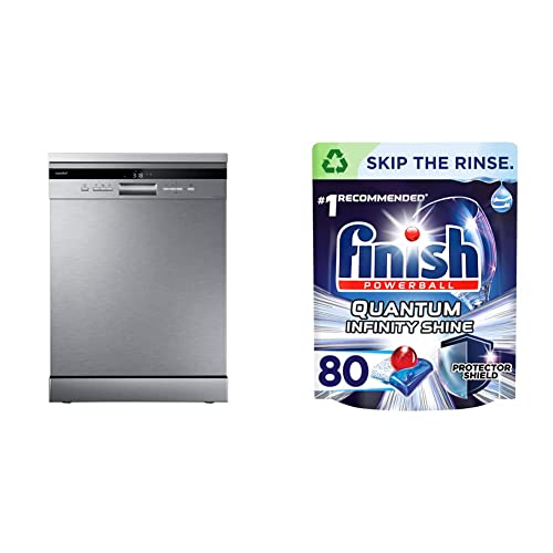 COMFEE' Freestanding Dishwasher FD1435E-X with Finish Quantum Infinity Shine Dishwasher Tablets, Original, 80 Tablets COMFEE' Freestanding Dishwasher FD1435E-X with Finish Quantum Infinity Shine Dishwasher Tablets, Original, 80 Tablets