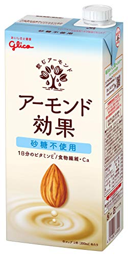 グリコ アーモンド効果 砂糖不使用 アーモンドミルク 1000ml×6本 常温保存可能