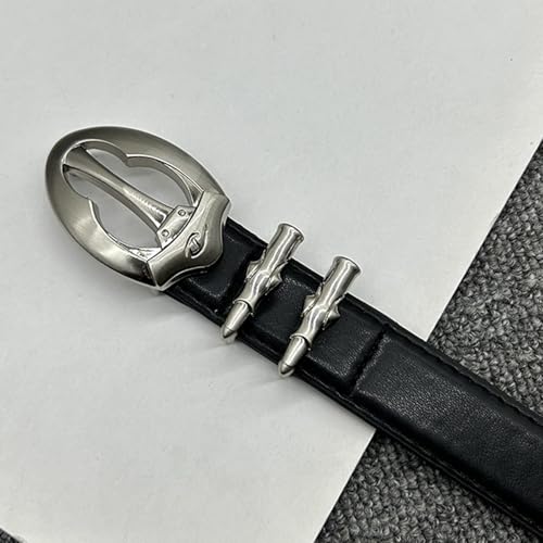 Metal Buckles Waist Belt Gothicism Styles Waistband Fashionable Unique Look for Men and Women3