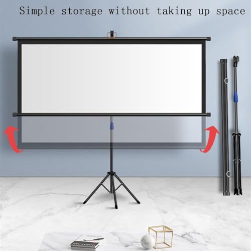 Écran de projection avec trépied à assemblage rapide et toile de 72 pouces - 4