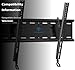 PERLESMITH Tilting TV Wall Mount Bracket Low Profile for Most 23-60 inch LED LCD OLED, Plasma Flat Screen TVs with VESA 400x400mm Weight up to 115lbs, Fits 16