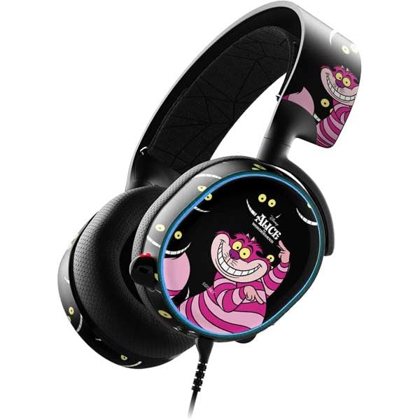 Skinit Decal Audio Skin Compatible with SteelSeries Arctis 3 - Officially Licensed Disney Alice in Wonderland Cheshire Cat Design