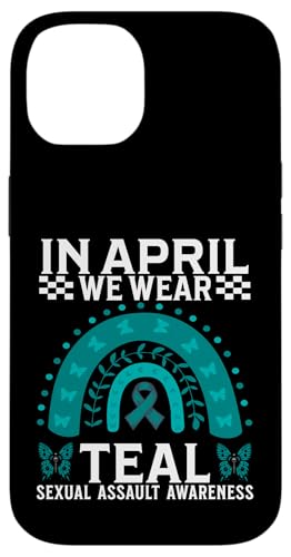 In April We Wear Teal Sexual Assault Awareness Gifts Women �X�}�z�P�[�X iPhone 14 �p