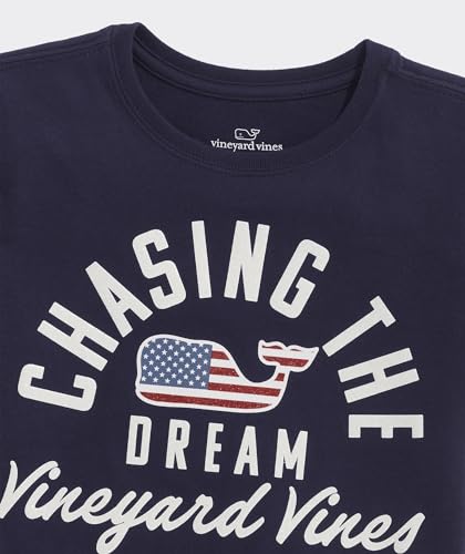 vineyard vines Girls' American Dream Glitter Short-Sleeve Tee2