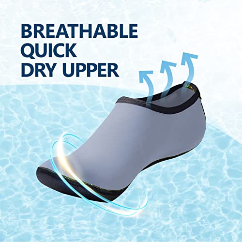Image of JACKSHIBO Water Shoes for Women Men Quick-Dry Swim Shoes Beach Water Socks