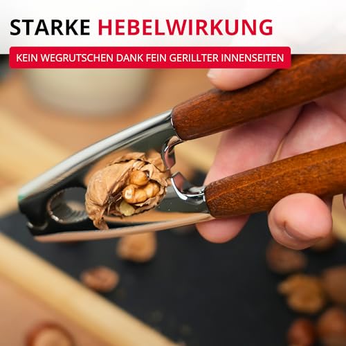 Foto von Westmark Nussknacker, Monopol Edition, Mit Holzgriffen, Länge: 18,1 cm, Zinkdruckguss, Estetico, Silber/Braun, 16803360