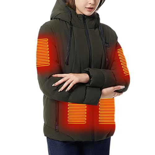 Chaqueta calefactable para frío extremo con 21 zonas térmicas manga larga 3