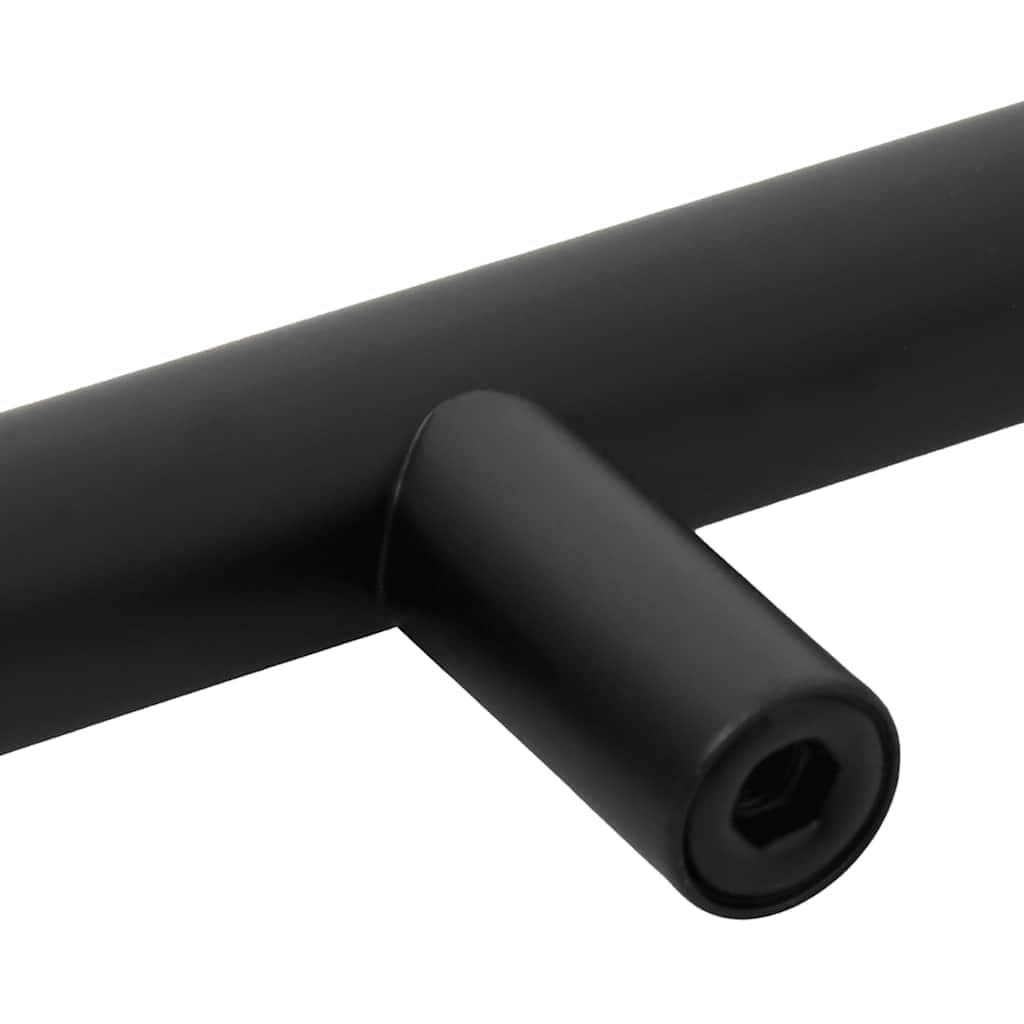 T - Tiradores para muebles (10 unidades, 128 mm, espaciado de acero inoxidable, con recubrimiento en polvo, para cajones, armarios, aparadores, cocina, baño, montaje con tornillos), color