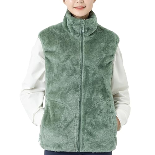 Chaqueta de abrigo de invierno para mujer ropa caliente chaleco térmico de felpa 1