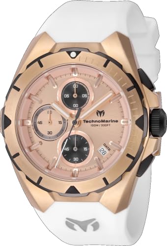 TechnoMarine Ocean Men 41.30mm Stainless Steel Rose Gold Rose Gold dial VD57 Quartz