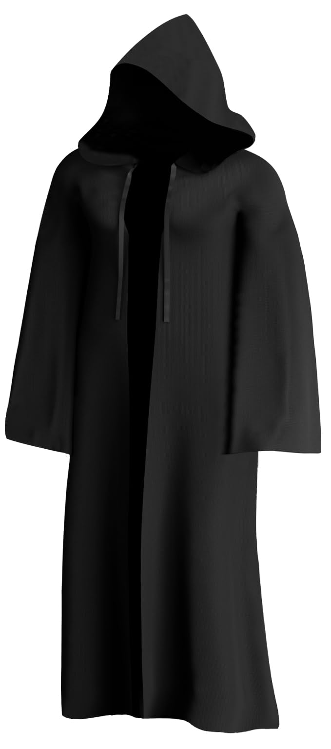 Halloween Tunic Hooded Robe Halloween Cosplay Costume Robe Fancy Cool Halloween Cloak Cape for Adult,Kid,Men,Women