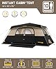 FanttikOutdoor Zeta C10 Pro Camping Tent 10 Person Instant Cabin Tent Setup in 60 Seconds with Rainfly & Windproof Portable with Carry Bag for Family Camping & Hiking, Khaki #1