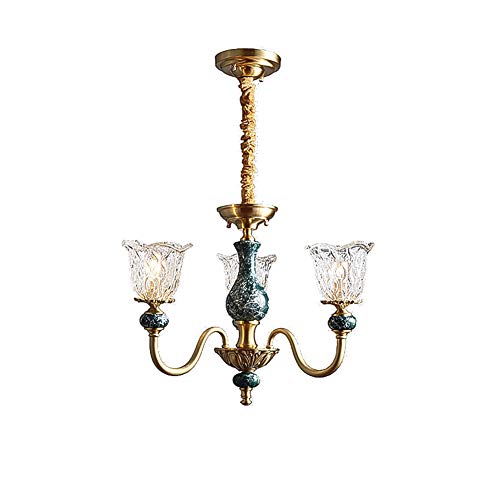 Suspension romantique moderne en cuivre et céramique pour une chambre parentale