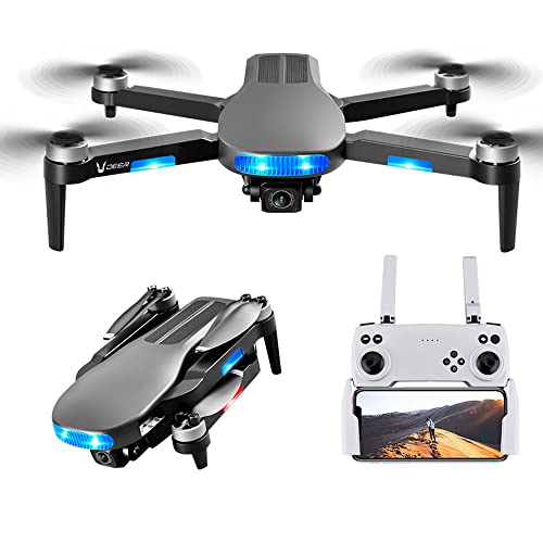 WYMYY Dron con Motor sin escobillas, dron GPS Plegable con cámara 8K EIS ESC, dron con Control de Gestos y Modo de Seguimiento GPS, despegue/Retorno con una Sola tecla, 30 Minutos de dur