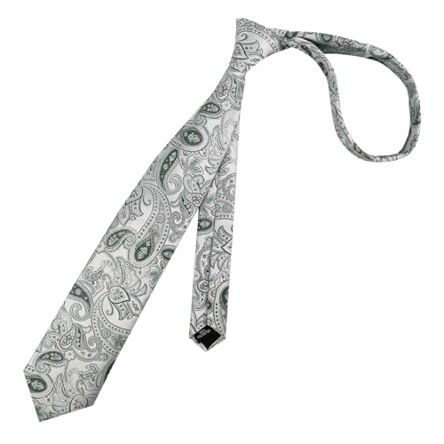 Image of Alizeal Mens 3.15'' Vintage Paisley Tie Pocket Square Set | Elegant Perfect for Banquet Wedding and Party