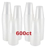3oz Disposable Clear Plastic Cups 600 Count