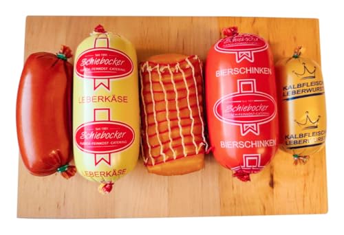 Hausmacher Wurstpaket Brotzeit Set | Leberkäse | Kalbfleisch-Leberwurst geräuchert | Bierschinken...