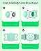 WhoseID IP68 Waterpoof Dog Airtag Holder, Stretchy Silicone Full Body Covered Apple Air Tag Holder for Dog Cat Collar Fit All Width Collar (Green, 1 Pack)
