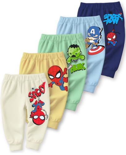 Image of minicult Cotton Pajama Pants with All Over Print for Boys and Girls (Multicolor Designs)(Pack of 5)