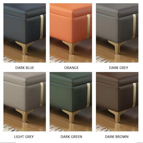Ottoman de rangement gris pour sublimer votre bout de lit - 5
