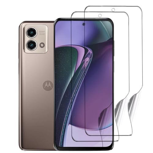 SRSRROP 【3 Piezas】 TPU Suave Película Protectora para Motorola Moto G Stylus 5G (2023) 6.6', Protectores de pantalla HD Transparente （NO vidrio templado）[Sin Burbujas][Fácil Instalación]