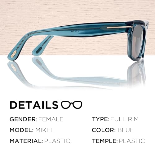 Tom Ford FT1085 MIKEL Square Shape Sunglasses + Bundle With eSHADES Eyewear Cleaning Kit2