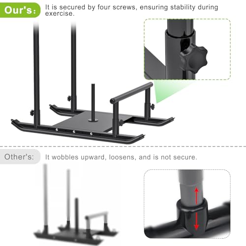 Kipika Weight Sled, Workout Sled, Fitness Strength Training Sled, Speed Training Sled for Athletic Exercise, Speed Improvement, Easily Through Obstacles, Suitable for 1" & 2" Weight Plate (G- Black) - image 6