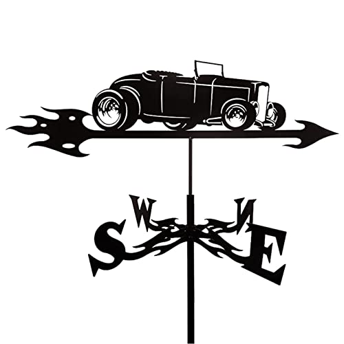 Girouette en métal vintage, l'esprit voitures classiques dans votre cour